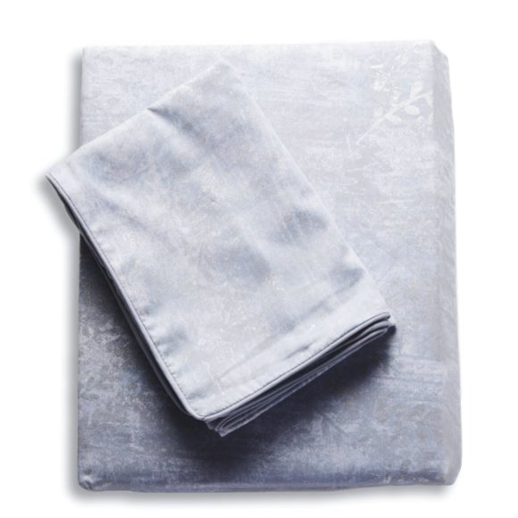 NWT Nicole Miller Shimmering 3pc Cotton Damask Floral Print Duvet Cover Set - Picture 5 of 6